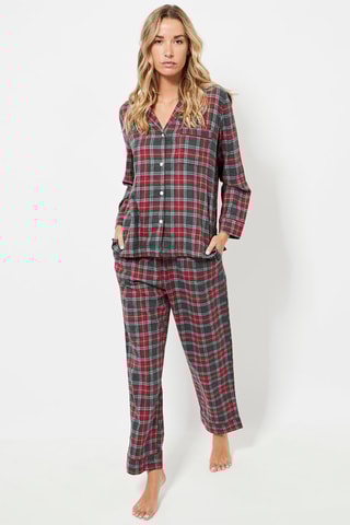 Pantalon de pyjama taille haute - Anthracite chiné