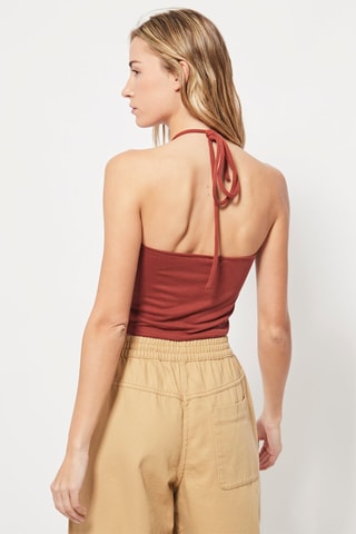 Crop top Marron