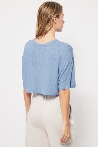 Crop top en lin Ciel chiné