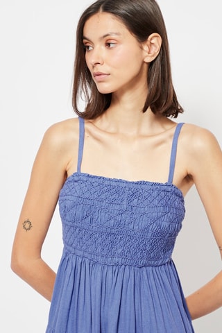 Robe midi en lin - Violet