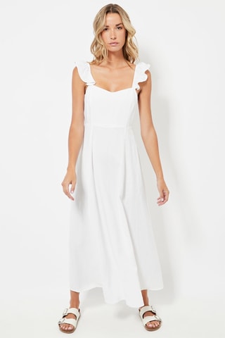 Robe longue en lin - Blanc