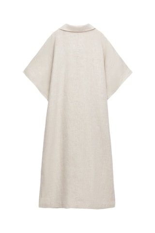 Robe droite en lin - Beige