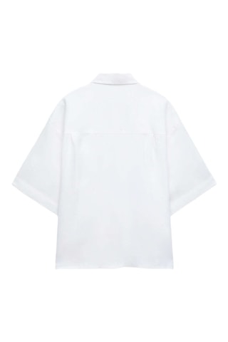 Chemisier en lin - Blanc