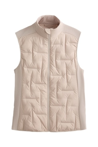 Doudoune sans manches - Beige