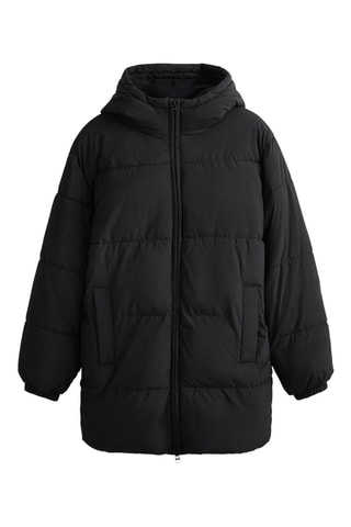 Doudoune à capuche - Noir