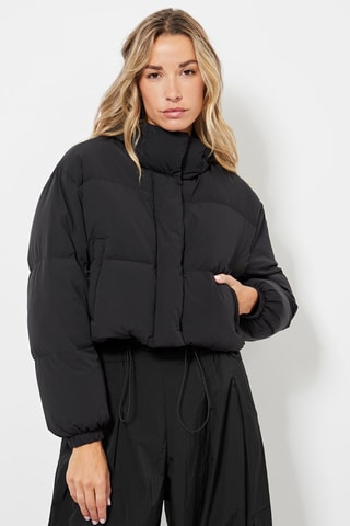 Doudoune à capuche - Noir