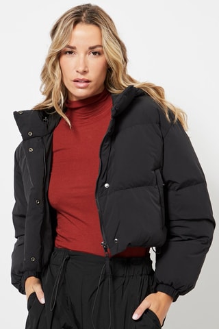 Doudoune à capuche - Noir