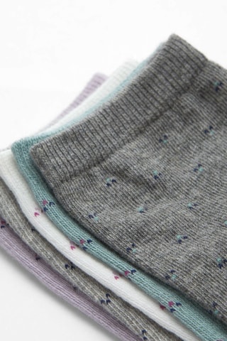 5 paires de chaussettes - Gris et blanc (visuels KO)