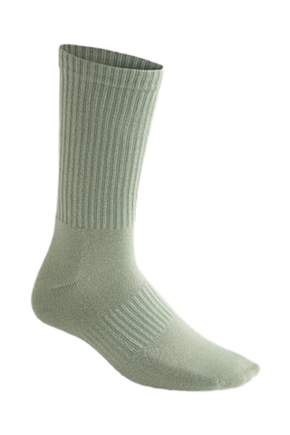 3 paires de chaussettes - Vert foncé et blanc