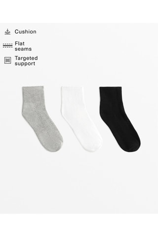 3 paires de chaussettes - Gris