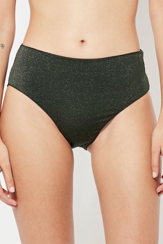 2 culottes taille haute - Vert et noir