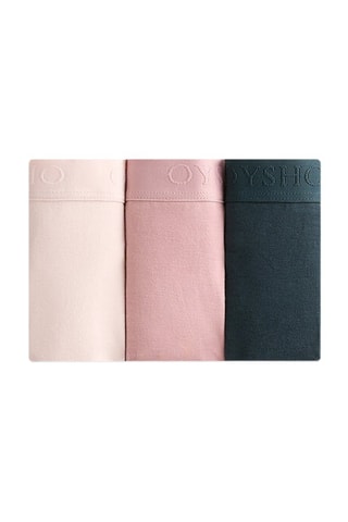 3 culottes - Rose et anthracite