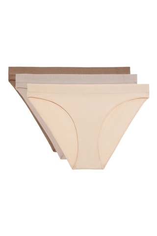 3 culottes - Beige et taupe