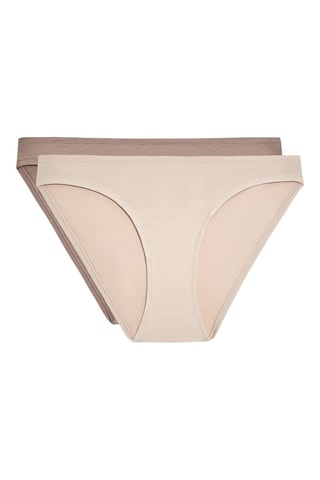 2 culottes - Taupe et beige