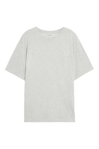T-shirt oversize - Gris clair