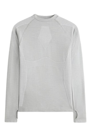 T-shirt en laine - Gris clair