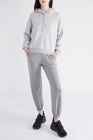 Sweat à capuche - Gris chiné