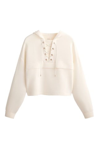 Sweat à capuche - Beige