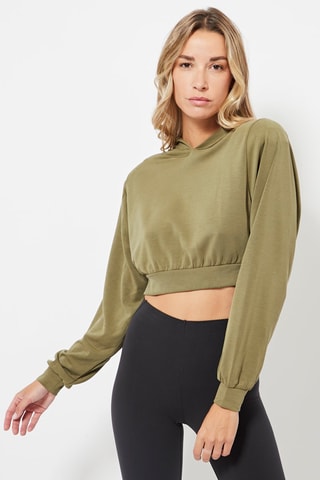 Sweat à capuche - Kaki