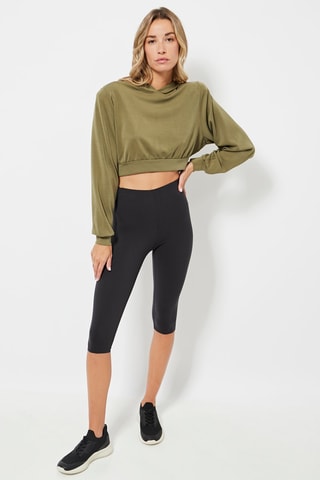 Sweat à capuche - Kaki