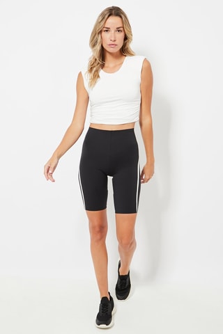 Cycliste de compression taille haute - Noir