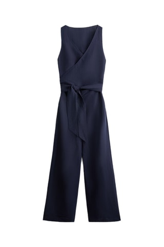 Combinaison en lin - Bleu marine