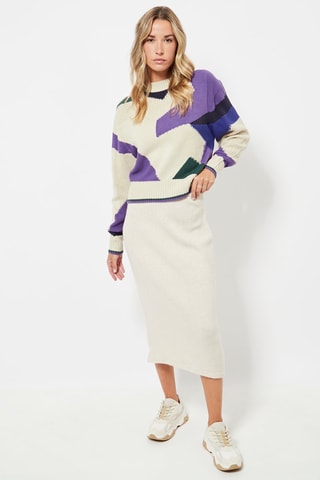 Jupe fourreau - Ecru