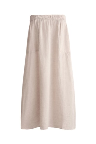 Jupe longue en lin - Beige