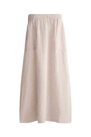 Jupe longue en lin - Beige
