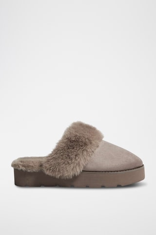 Pantoufles plateformes - Beige