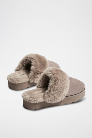 Pantoufles plateformes - Beige