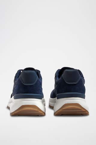 Baskets en cuir - Bleu marine