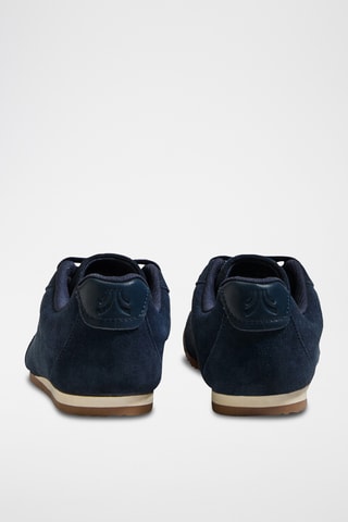 Baskets en cuir - Bleu marine