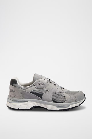 Chaussures de running en cuir - Gris