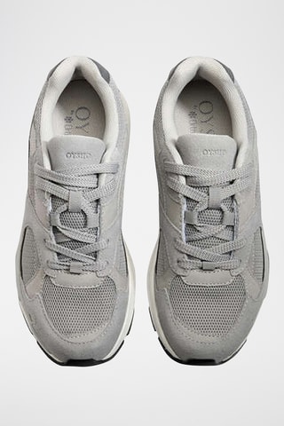 Chaussures de running en cuir - Gris