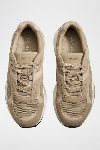 Baskets en cuir - Beige