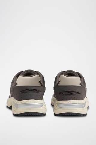 Chaussures de running en cuir - Marron