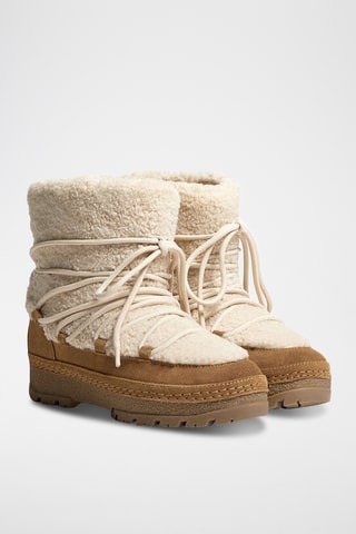 Bottines fourrées après-ski - Beige