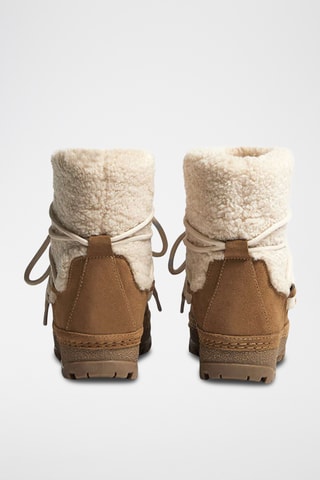 Bottines fourrées après-ski - Beige