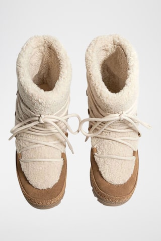 Bottines fourrées après-ski - Beige