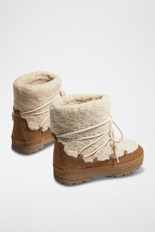 Bottines fourrées après-ski - Beige
