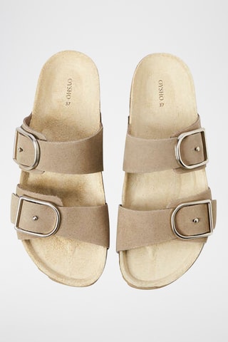 Mules en cuir - Beige