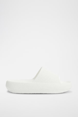 Mules plateformes - Blanc