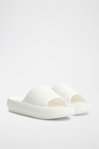 Mules plateformes - Blanc