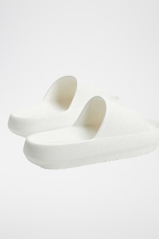 Mules plateformes - Blanc