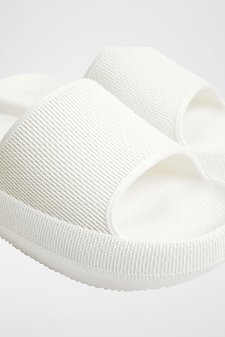 Mules plateformes - Blanc