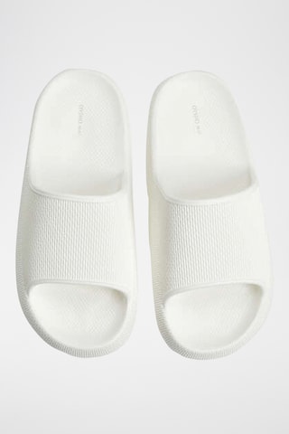 Mules plateformes - Blanc