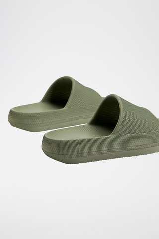 Mules plateformes - Kaki