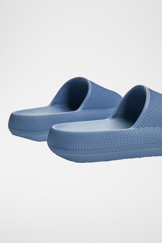 Mules plateformes - Bleu