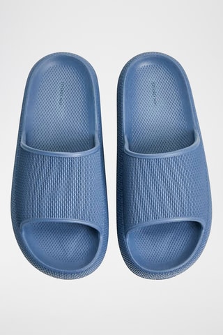 Mules plateformes - Bleu
